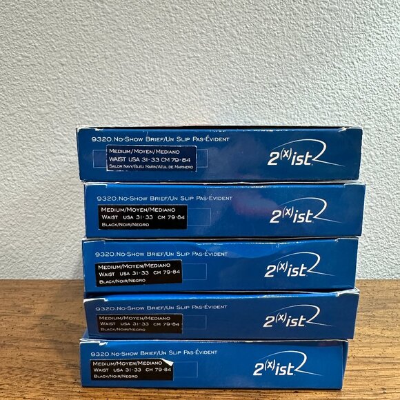 Rare lot of 5 vintage 2(x)ist Pulse No-Show Briefs in original sealed packaging - Picture 6 of 7